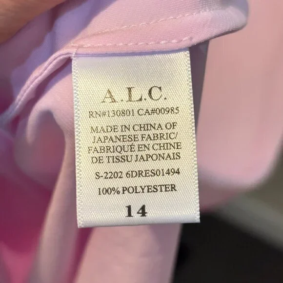 ALC Sienna Cut Out Maxi Slip Dress Pink - Picture 13 of 14